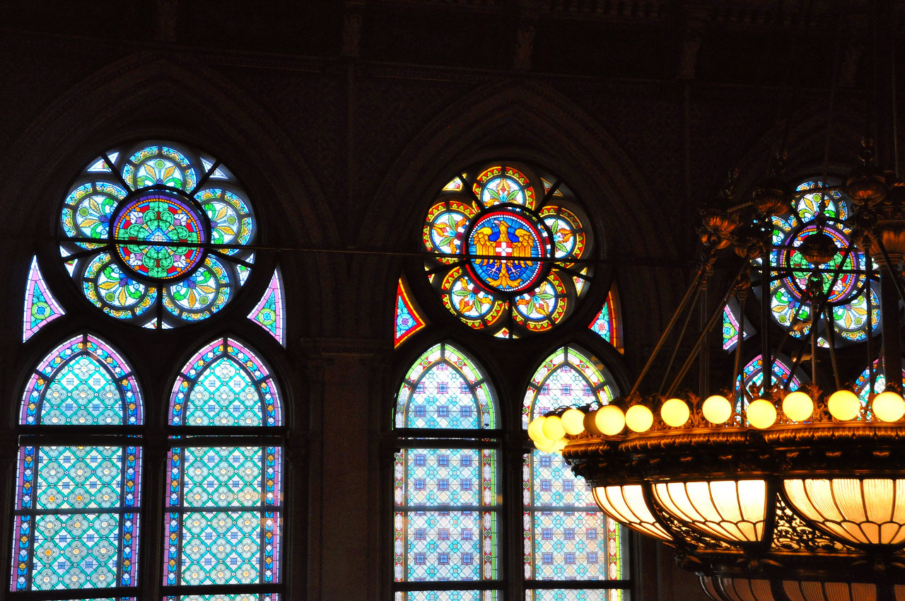  |Gotische Bleiglasfenster